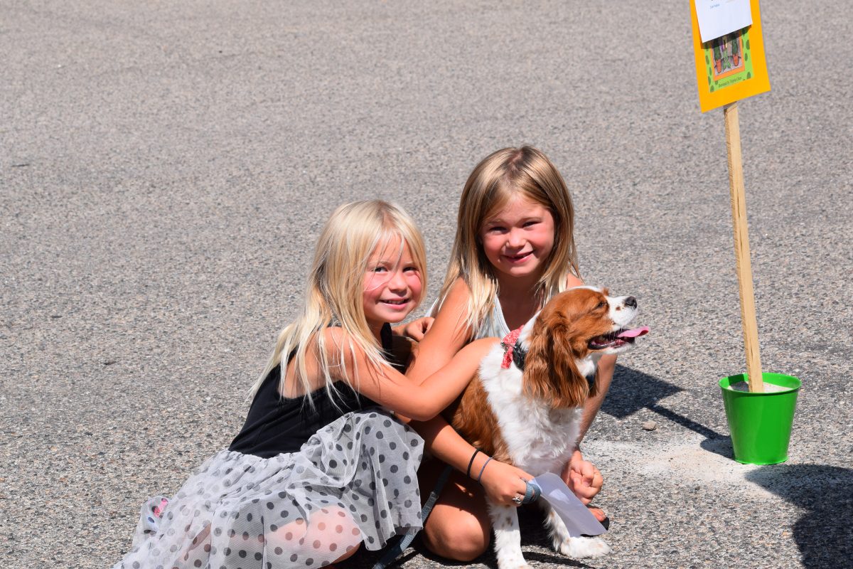Two Kids And A Dog At The Moorhead Pet Show